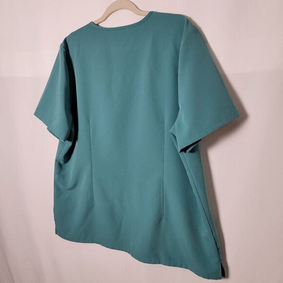FIGS Technical Collection Women Green Casma Three Pocket Scrub Top XXL FW1100 - Picture 6 of 8